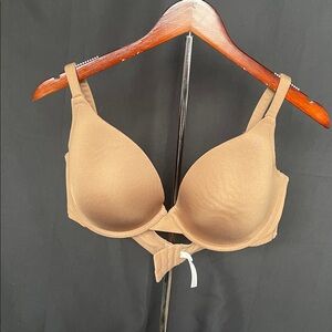 Cacique Cocoa Color Underwire Plunge Push Up Bra